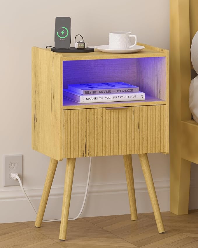 Nightstand, Modern Side Table by Leomonio