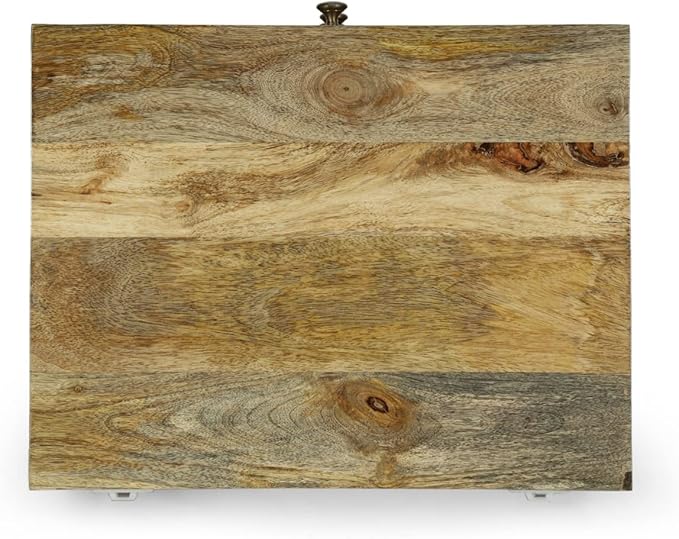 Christopher Knight Home Lytle Handcrafted 3 Drawer Nightstand - Image 5
