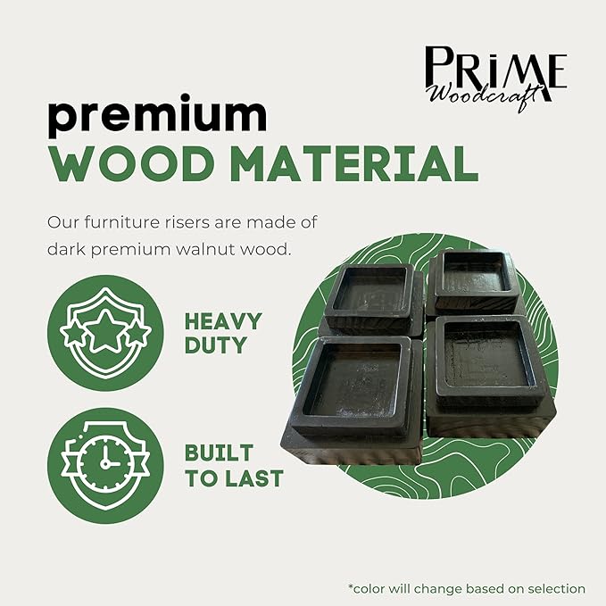 Walnut Wood Risers - Image 3