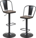 Finnhomy Bar Stools Set of 2 Counter Height, Swivel Barstools by Finnhomy