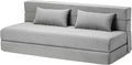 Folding Sofa Bed with Pillows- Convertible Chair Floor Couch & Sleeping Mattress by SUYOLS