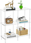 Acrylic Side Table Clear 3-Tier End Table by AcrylicFurnitureHomeDecor