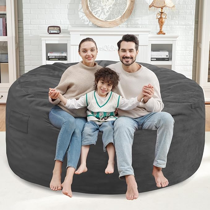 5FT Bean Bag Chair, Large Bean Bag Chairs - Image 2