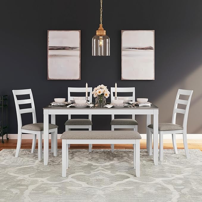 Signature Design by Ashley Stonehollow Modern Farmhouse Dining Table - Image 2