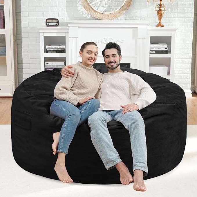 4FT Bean Bag Chair, Large Bean Bag Chairs - Image 2