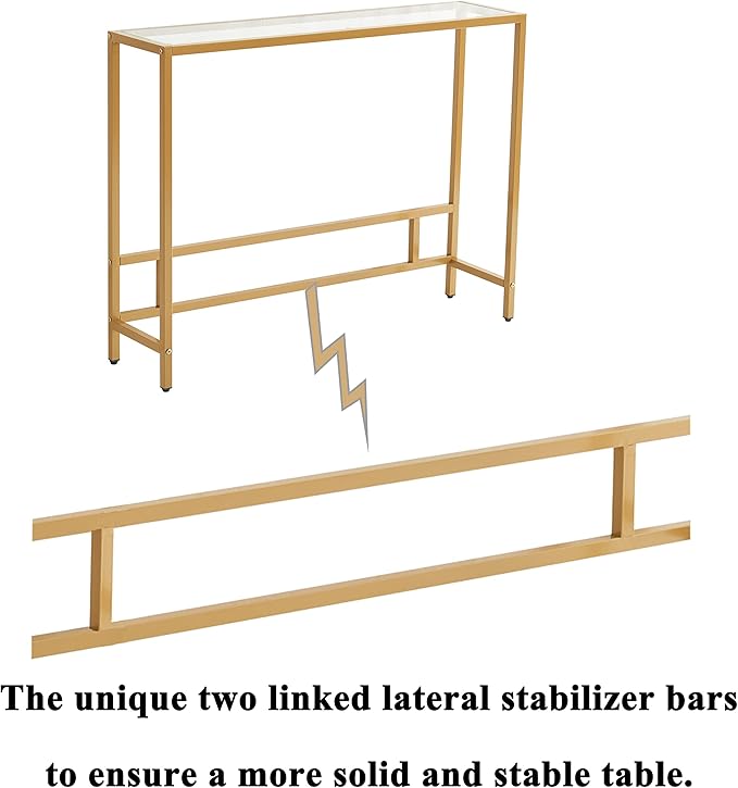 MAJARO Small Modern Console Table - Image 5