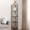 5 Tier Corner Shelf, Bookcase for Small Spaces, Corner Display Shelf, Plant by QLSPTFTS