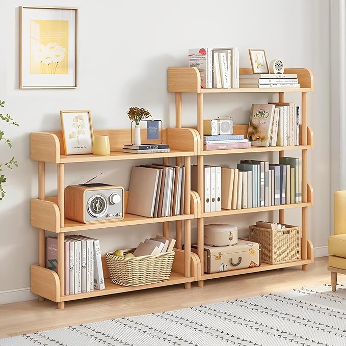 4-Tier Wooden Open Bookcase - Image 7