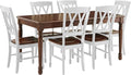 Crosley Furniture Shelby 7-Piece Dining Table Set, Distressed White/Dark Cherry by CrosleyFurniture