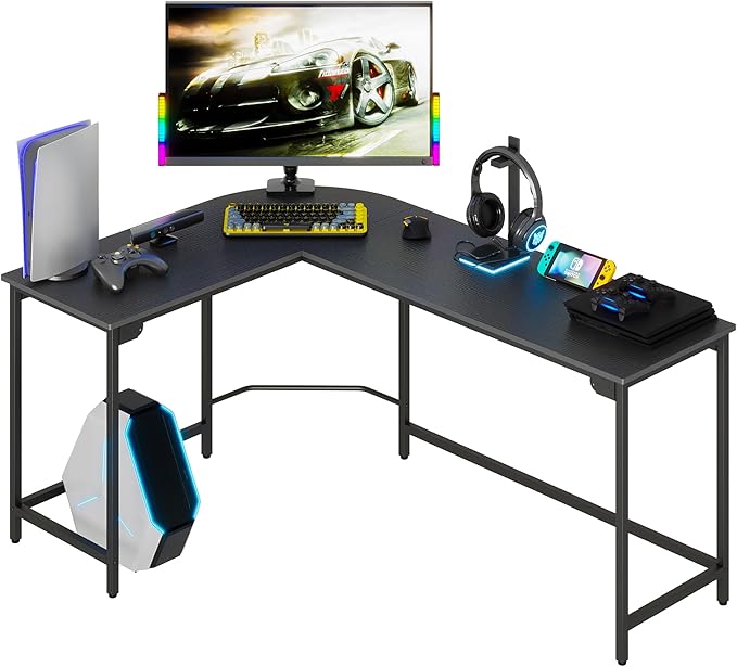 Teraves Modern L Shaped Gaming Desk 66'' Corner Computer Desk by Teraves