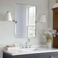 MOON MIRROR Polished Chrome Pivot Mirror by MOONMIRROR