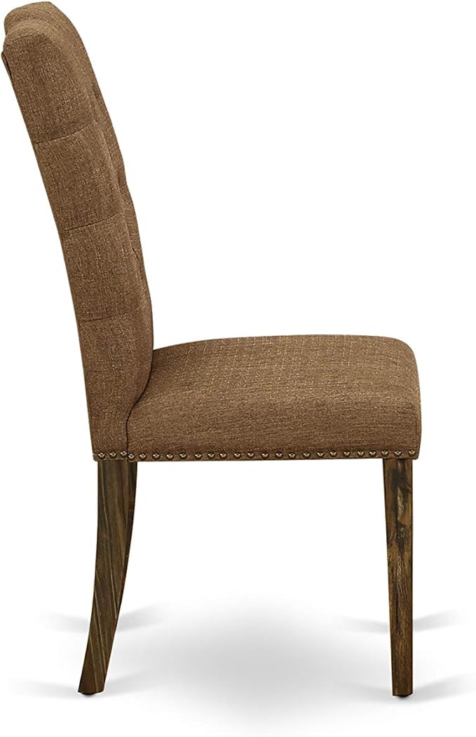 East West Furniture F2EL7-718 7 Piece Dining Table Set Consist of a Round - Image 11