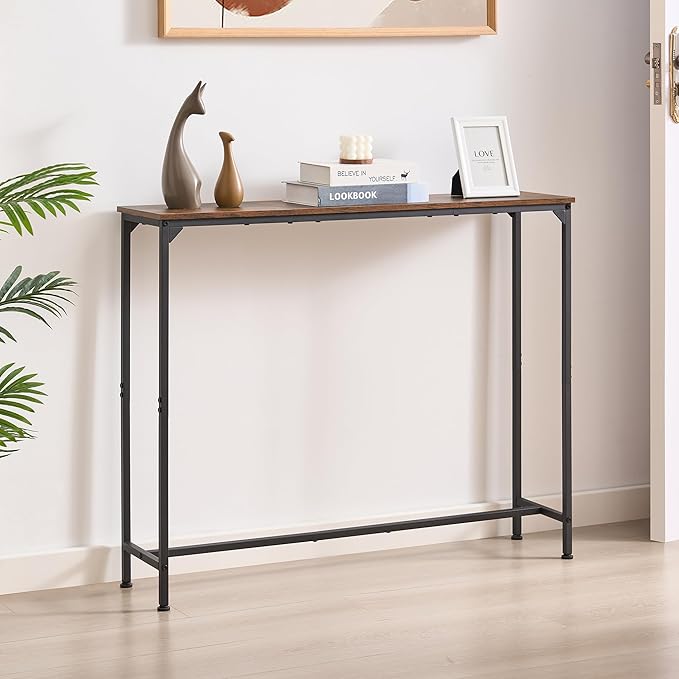 Console Table, Narrow Entryway Table, Thin Sofa Table, Behind Couch Table - Image 5