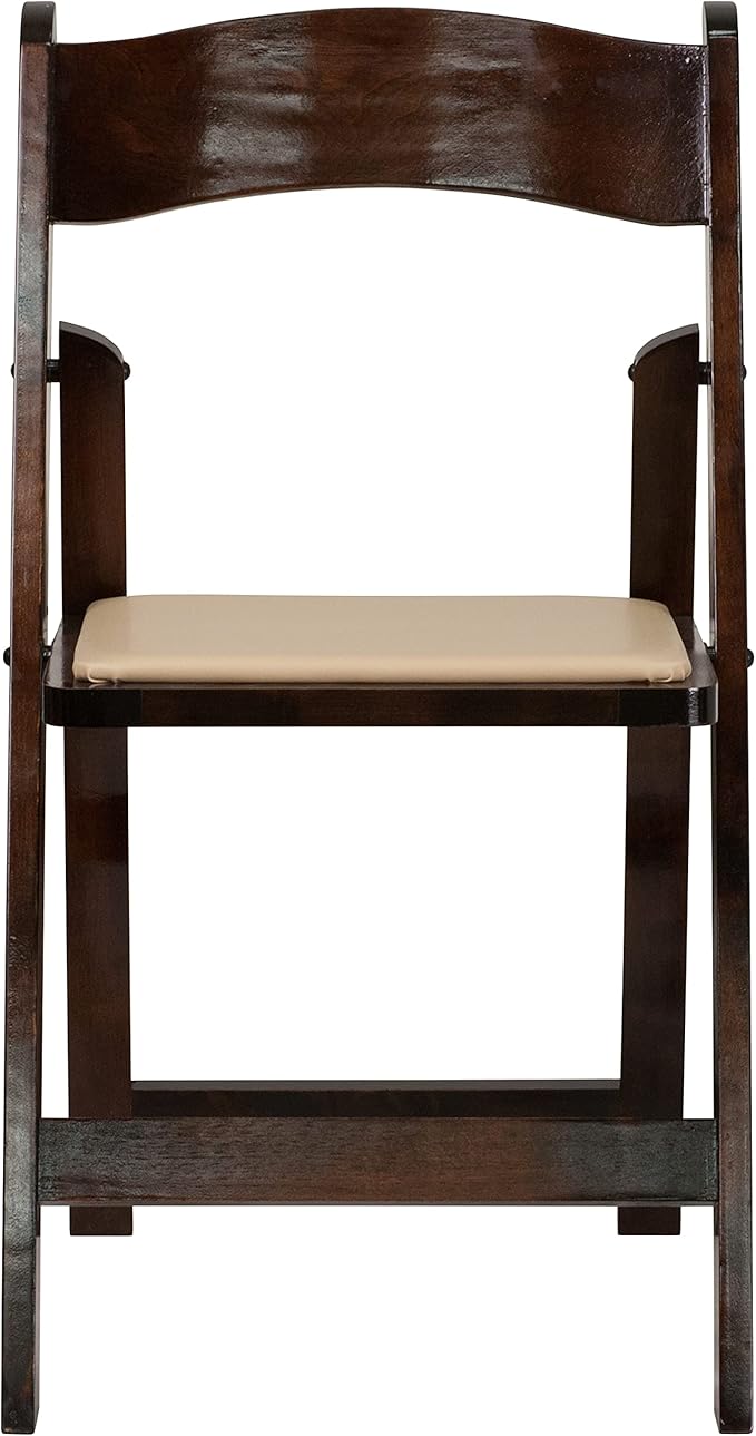 Flash Furniture 2 Pack HERCULES Series Fruitwood Wood Folding Chair - Image 15