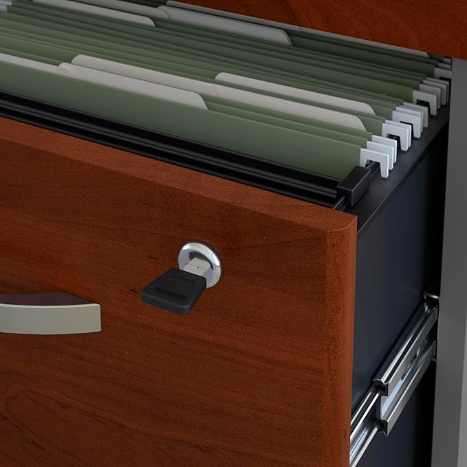 Bush Business Furniture Series C 2 Drawer Rolling File Cabinet in Hansen Cherry - Image 3