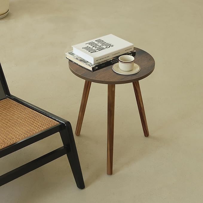 AWASEN Round Side Table, Small End Table - Image 6