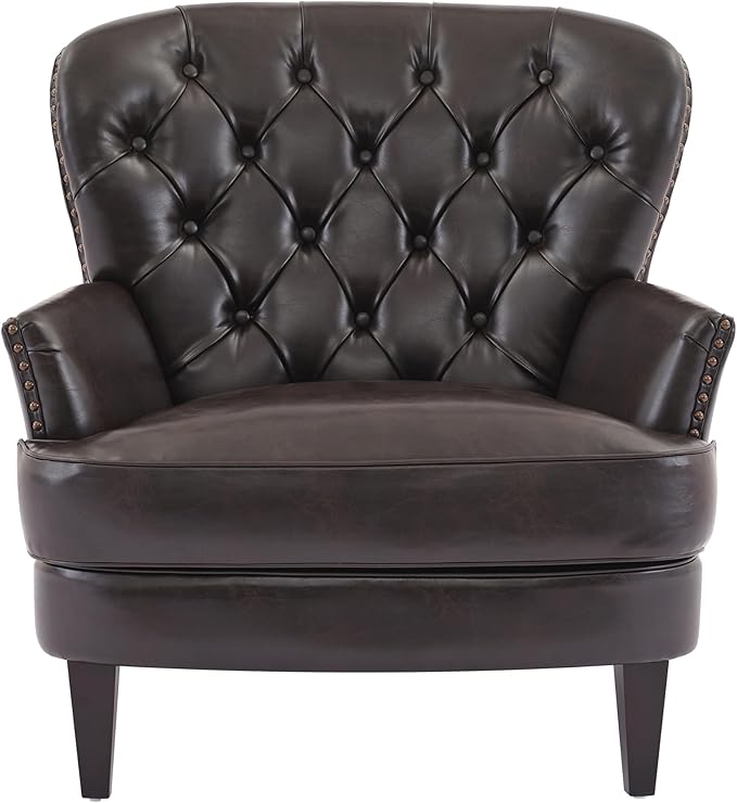 Ball & Cast Accent Chair, Mid-Century Lounge Living Room Chairs - Image 4