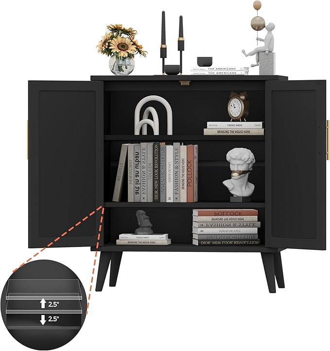 Rovaurx Rattan Storage Cabinet - Image 7