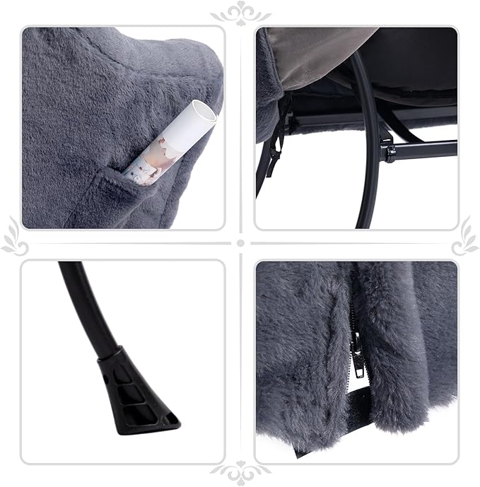 HollyHOME Fabric Lazy Chair - Image 6