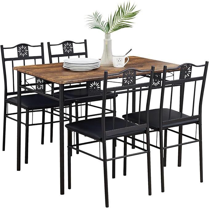 VECELO Kitchen Dining Room Table Sets by VECELO