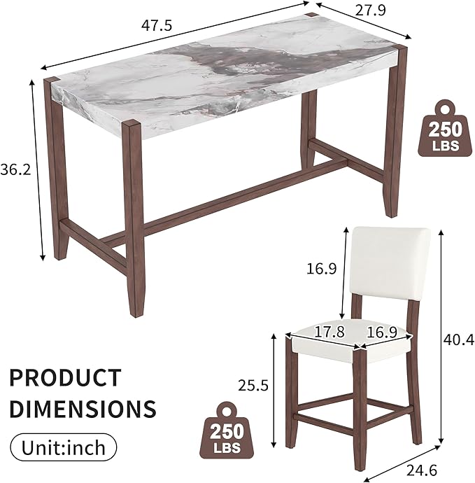 Ball & Cast 5-Piece Dining Table Set - Image 3