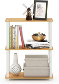 Furinno Turn-S-Tube 3-Tier Compact Multipurpose Shelf Display Rack, Beech/White by Furinno-FitsYourSpaceFitsYourBudget