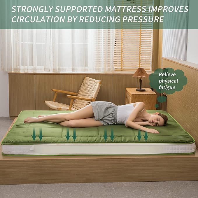MAXYOYO Futon Mattress, Padded Japanese Floor Mattress Quilted Bed Mattress - Image 7