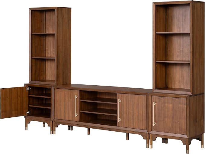 Furniture of America Forma Mid-Century Modern 5-Piece 118-inch Entertainment - Image 7