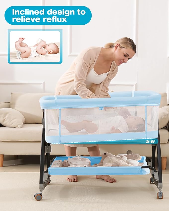 3 in 1 Baby Bassinet, Bedside Crib - Image 3