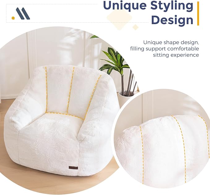 MAXYOYO Bean Bag Chair, Comfy Bean Bag Sofa - Image 9