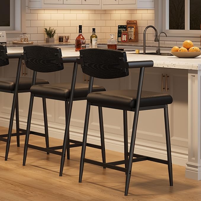 GarveeHome Counter Height Bar Stools Set of 2 by GarveeHome