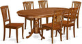 East West Furniture PLAV7-SBR-W 7 Piece Dining Room Furniture Set Consist of an by EastWestFurniture