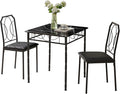 VECELO 3 Piece Dining Table Set by VECELO