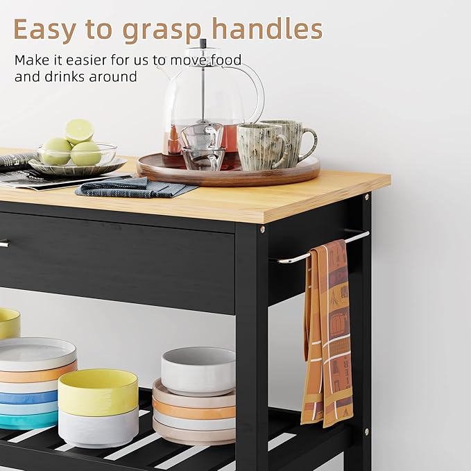 Shintenchi Kitchen Island Cart - Image 5