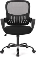 SMUG Office Computer Desk Chair, Ergonomic Mid-Back Mesh Rolling Work Swivel by SMUG