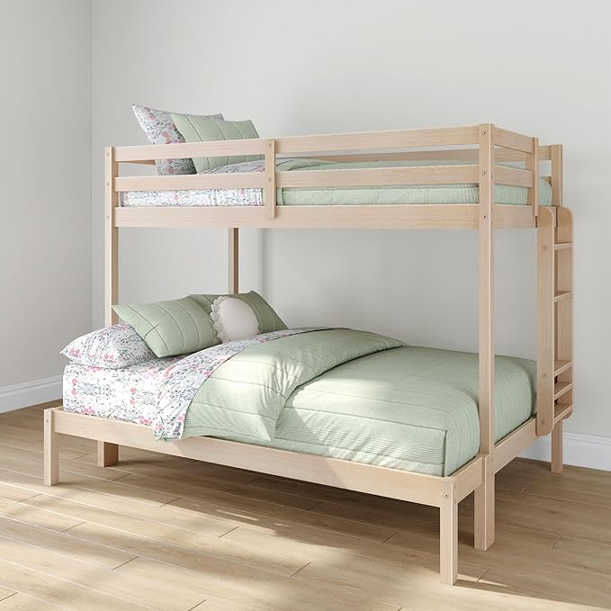 Grain & Grove Bear Twin Over Full Bunk Bed, Sturdy Bunk Bed Frame by GrainGrove