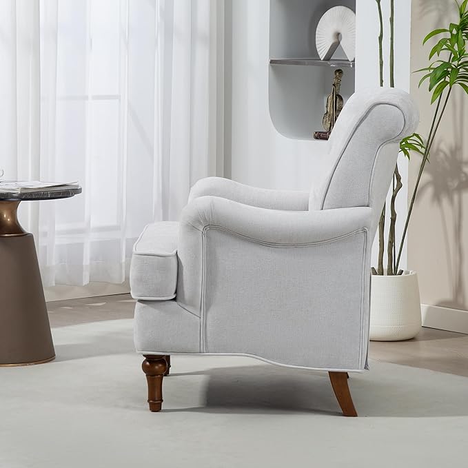 Ball & Cast Comfy Chenille Club Sofa Living Room Chairs, Accent Chair - Image 3