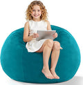 HABUTWAY 2FT Bean Bag Chair, Teardrop Bean Bag Chair Luxurious Velvet Ultra by HABUTWAYMakeYourLifeComfortable