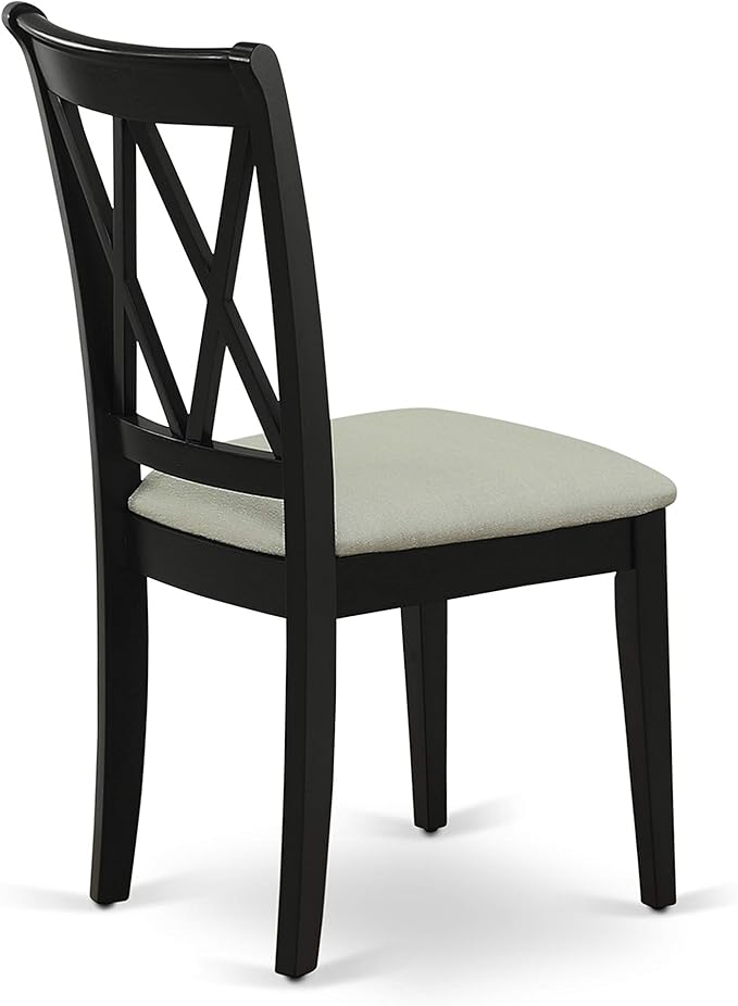 East West Furniture DUCL5-BLK-C 5 Piece Kitchen Table & Chairs Set Includes a - Image 9