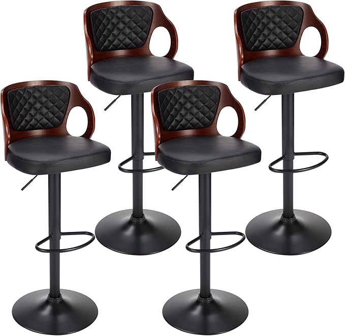 VECELO BarStools Set of 2, Counter Height Stools - Image 8