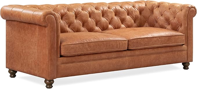 Poly & Bark Lyon Leather Couch by POLYBARK