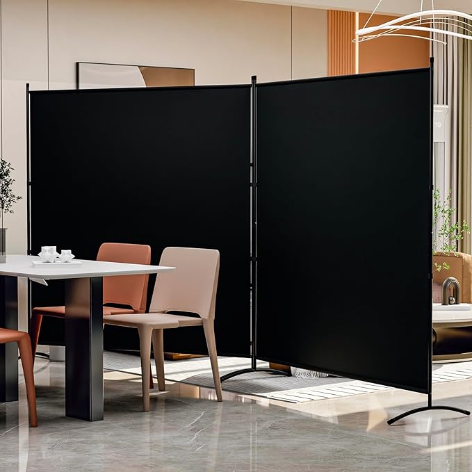 Room Divider 126''W x 71''H Large 2 Panel Privacy Screen by YASRKML