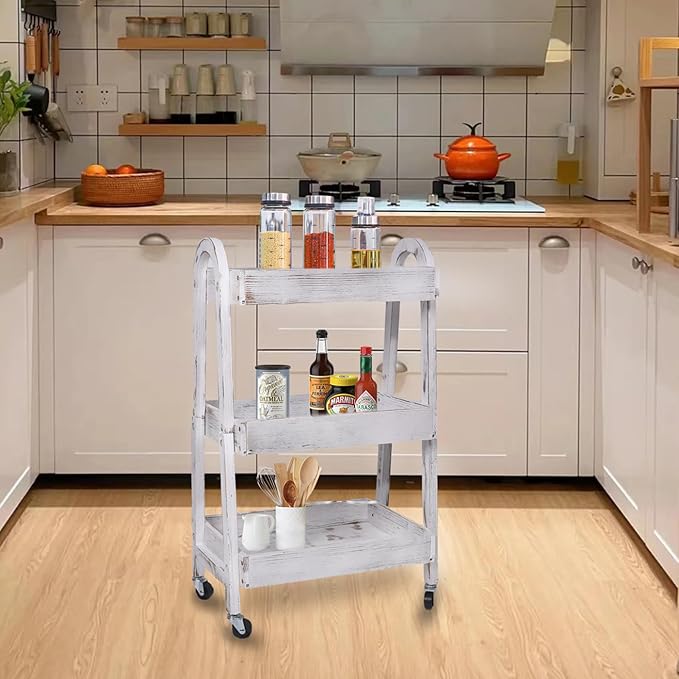 3-Tier Rolling Utility Cart - Image 7