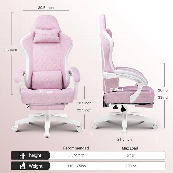 GTPLAYER Gaming Chair, Computer Office Chair - Image 2