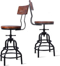 Diwhy Industrial Vintage Counter Stool, Kitchen Counter Height Adjustable by Diwhy