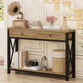 BON AUGURE Entryway Table with Drawers, Sofa Table with Storage, Couch Tables by BONAUGURE