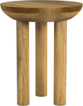 Natural Mango Wood 3-Leg End/Side Round Table by Spatial+Order