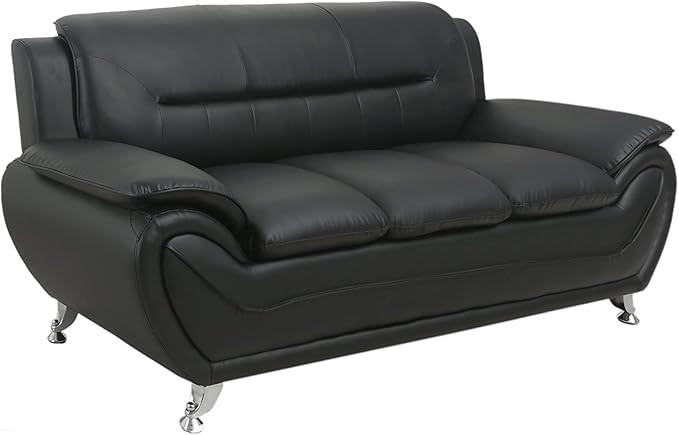 Container Furniture Direct Michael Sofa and Chair Set Black - Image 6