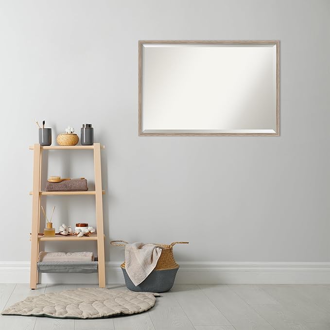 Amanti Art White Bathroom Mirror - Image 5