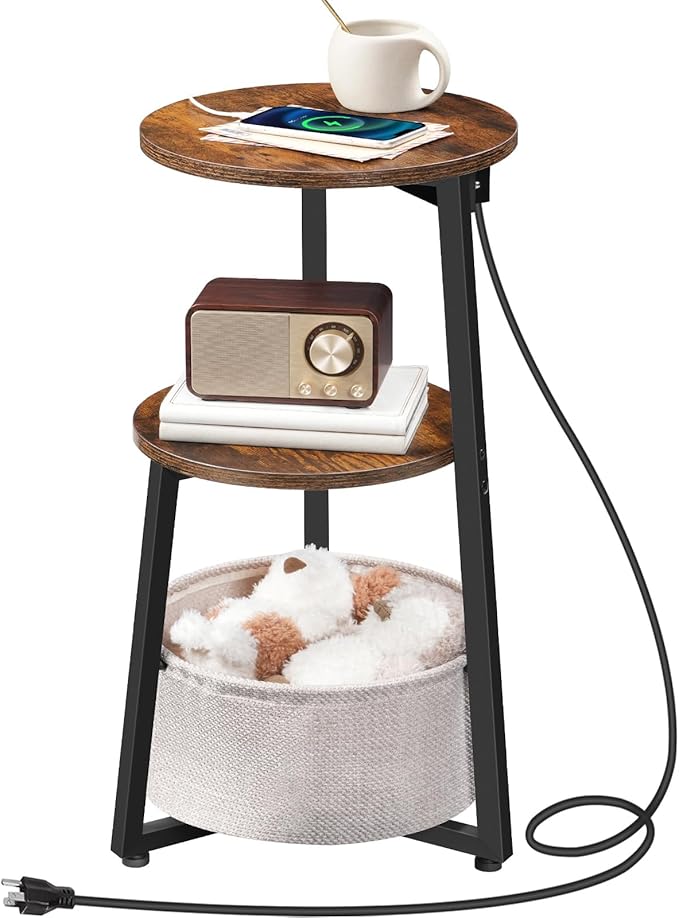 HOOBRO Small Round Side Table by HOOBRO